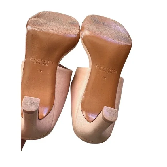 Zimmermann Strap Sandals leather heels shoes size EU 40 US 9.5 - Picture 3 of 9